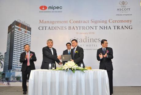MIPEC chọn tập đoàn Ascott là nhà phân phối của Citadines Bayfront Nha Trang
